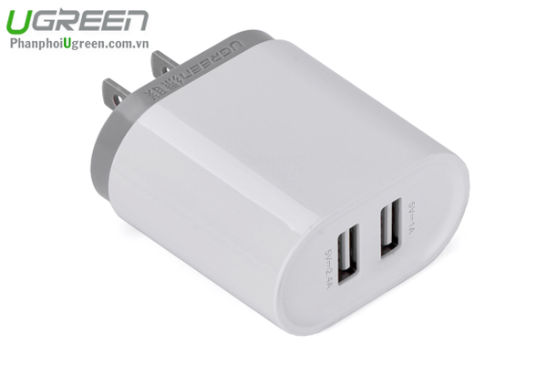cu sac 2 cong Ugreen 20384