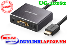 Cáp HDMI to VGA + Audio 3.5mm + Optical Audio Ugreen 40282