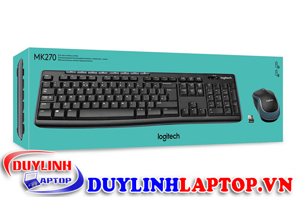 Bộ bàn phím + chuột không dây Logitech MK270