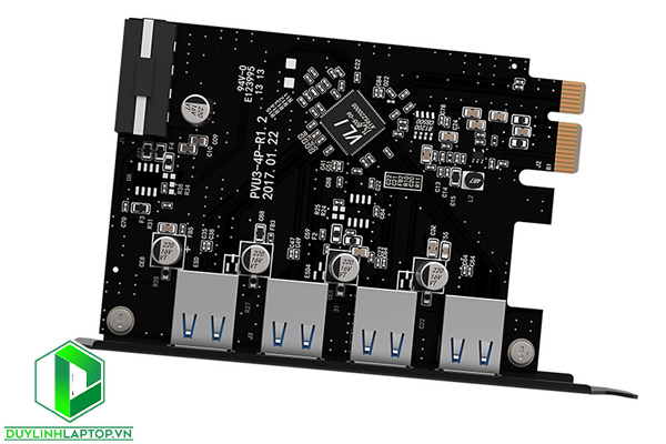 Card chuyển đổi PCI-Express 4 Port ORICO PVU3-4P Chính Hãng