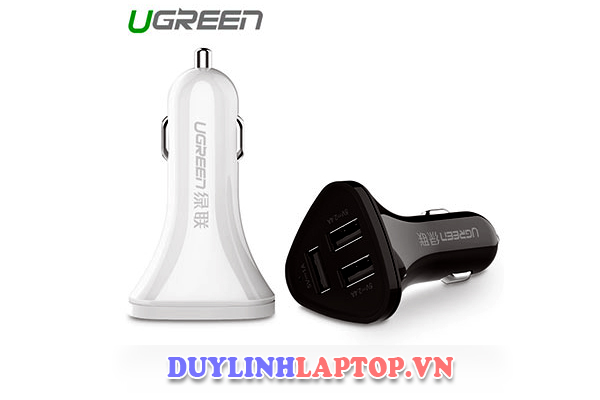 Sạc xe 3 cổng USB thông minh chính hãng ugreen