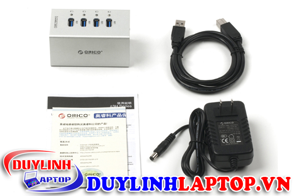 Bộ chia 4port USB 3.0 Orico A3H4 (Đen)