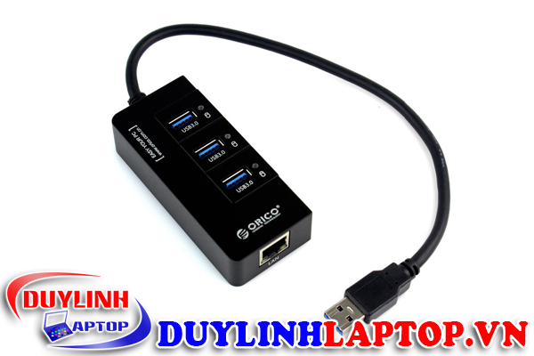 Bộ chia USB 3.0 ORICO HR01-U3 tích hợp cổng LAN RJ45