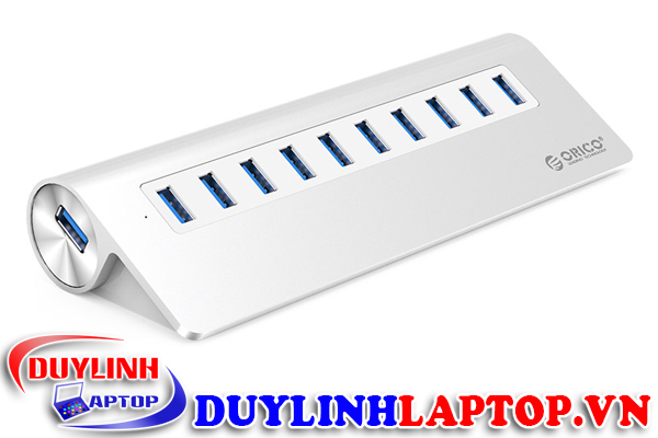 Hub USB ORICO M3H10 - Bộ chia USB 3.0 10 cổng hợp kim nhôm