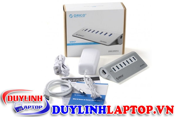 Bộ chia 7 Port USB 3.0 ORICO M3H7 (Bạc)