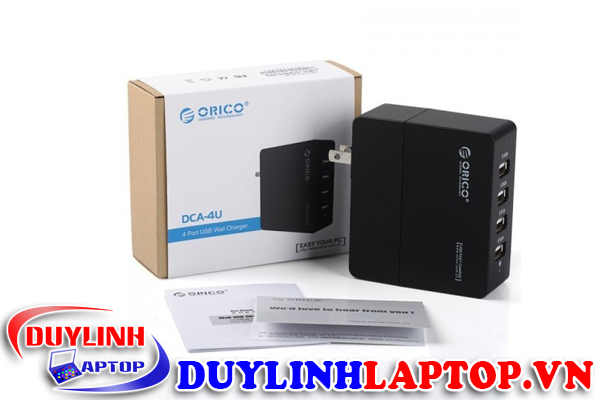 Sạc di động Orico DCA-4U 4 cổng USB 5V chính hãng