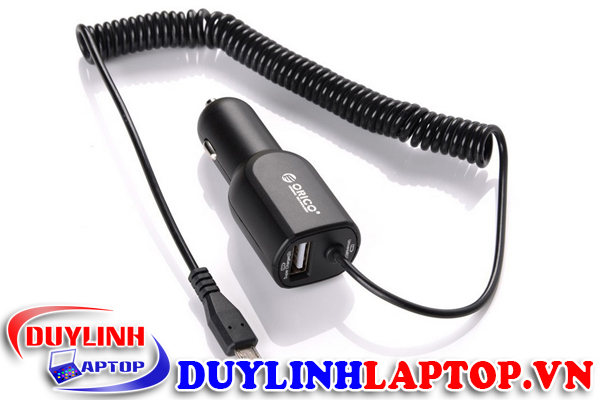 Sạc di động trên ô tô Orico UCA-1U1C 2 cổng USB