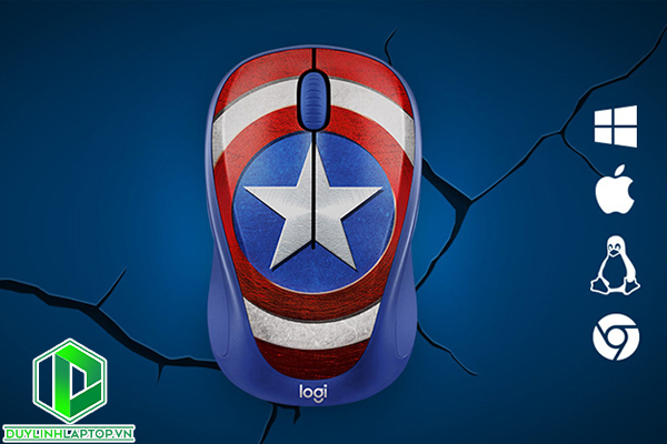 Chuột Không Dây Logitech M238 Marvel Collection - Hàng Chính Hãng