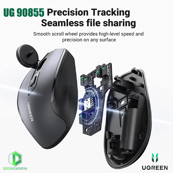 Chuột không dây Bluetooth 5.0 và Wireless 2.4G Ugreen 90855