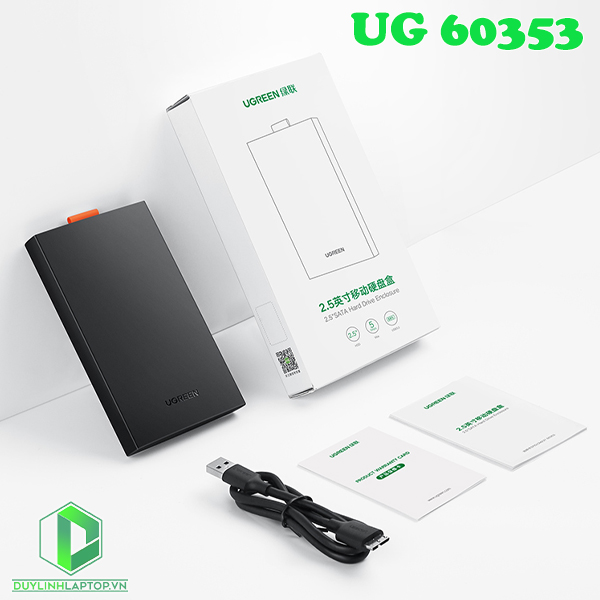 Box đựng ổ cứng máy tính HDD,SSD 2,5 inch Sata to USB 3.0 Ugreen 60353