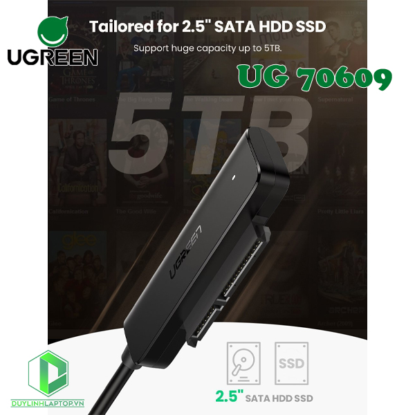 Cáp chuyển USB 3.0 to SATA Ugreen 70609 - 4