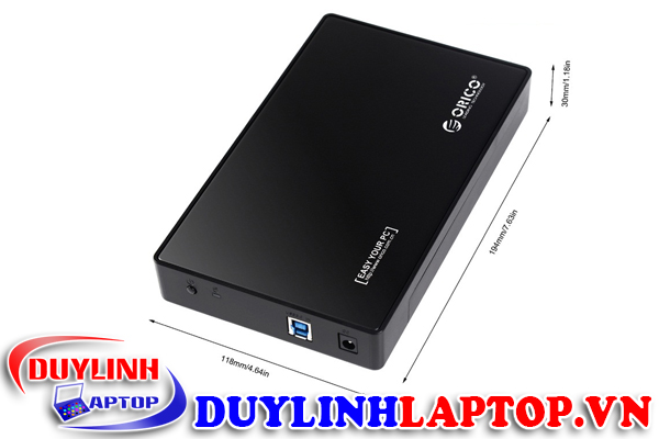 Hộp đựng ổ cứng máy bàn Orico 3588US3-BK HDD Box 3.5