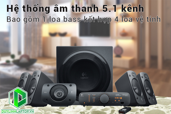 Loa Vi Tính Logitech Z906 5.1 1000W - Hàng Chính Hãng