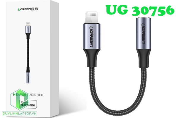 Cáp chuyển đổi Lightning to 3.5mm chuẩn MFI Ugreen 30756