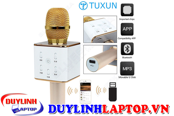 Micro Karaoke Bluetooth Tuxun Q7 hát tuyệt vời