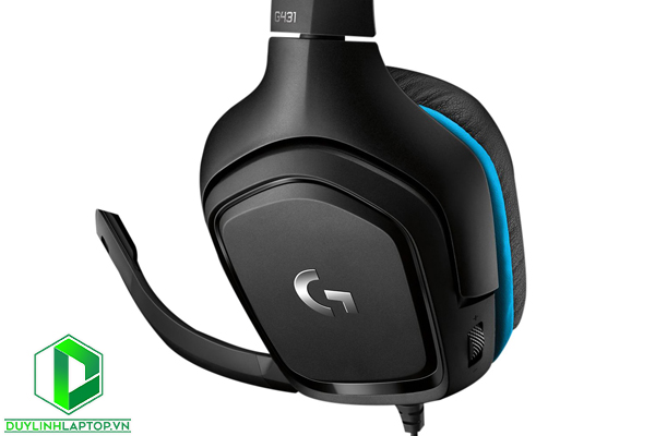 Tai Nghe Có Dây Chụp Tai Over-ear Logitech G431 7.1 Surround Gaming - Hàng Chính Hãng