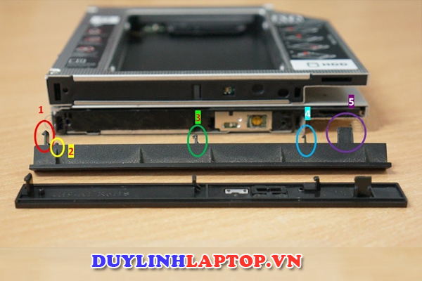 HƯỚNG DẪN LẮP CADDY BAY CHO LAPTOP QUA HÌNH ẢNH