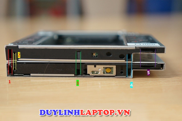 HƯỚNG DẪN LẮP CADDY BAY CHO LAPTOP QUA HÌNH ẢNH