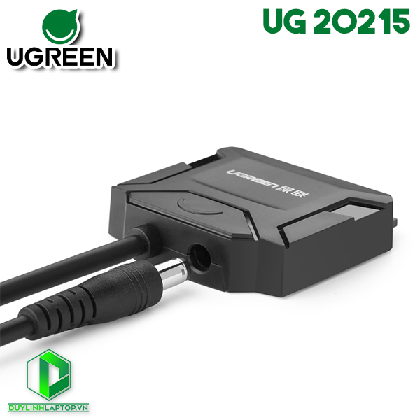 Cáp USB 2.0 to SATA dùng cho HDD/SSD 2,5 và 3,5 có nguồn phụ Ugreen 20215