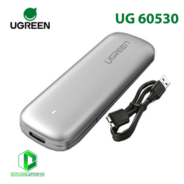 Box đựng ổ cứng SSD M.2 Sata NGFF chuẩn kết nối USB 3.0 Ugreen 60530