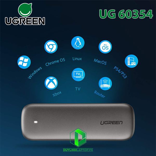 Box đựng ổ cứng SSD M.2 NVMe chuẩn kết nối USB Type C Ugreen 60354