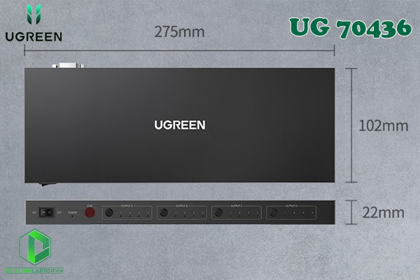 Bộ gộp, chia tín hiệu HDMI 2.0 Matrix 4 vào 4 ra Ugreen 70436