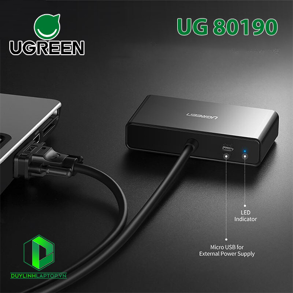 Cáp chia VGA 1 ra 2 hỗ trợ Full HD Ugreen 80190