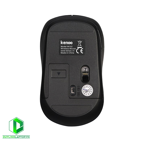 Chuột không dây Kenoo M102 (USB/Xanh Đen/1 pin rời)