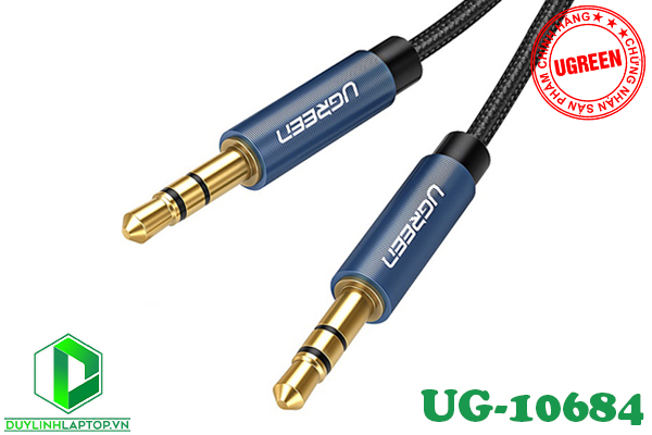 Cáp AUX 3.5mm 2 đầu dương dài 0,5m chính hãng Ugreen UG-10684