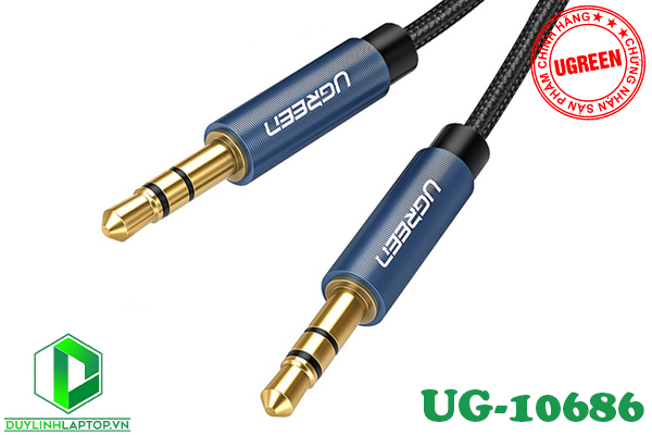 Cáp AUX 3.5mm 2 đầu dương dài 1,5m chính hãng Ugreen UG-10686