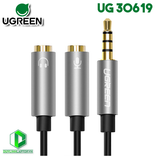 Cáp Audio 3.5 ra Mic & Headphone Ugreen 30619