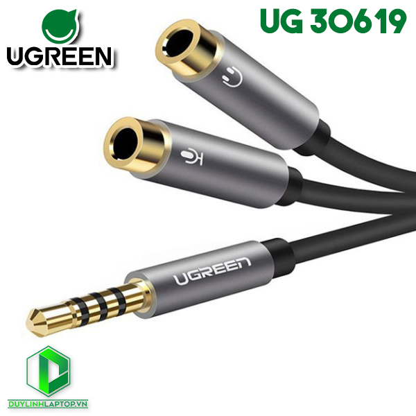 Cáp Audio 3.5 ra Mic & Headphone Ugreen 30619