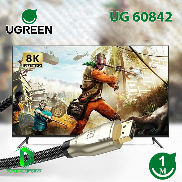 Cáp Displayport 1.4 dài 1m hỗ trợ 8K/60Hz Ugreen 60842