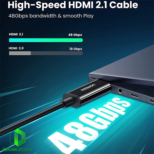 Cáp HDMI 2.1 sợi quang 10m hỗ trợ 8K 60Hz Ugreen 80406