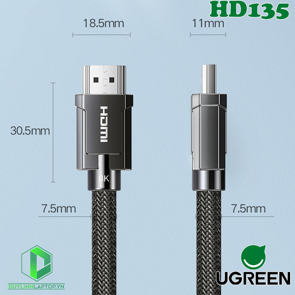 Dây Cáp HDMI 2.1 dài 2m độ phân giải 8K@60Hz Ugreen 70321 - 11