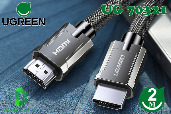 Dây Cáp HDMI 2.1 dài 2m độ phân giải 8K@60Hz Ugreen 70321