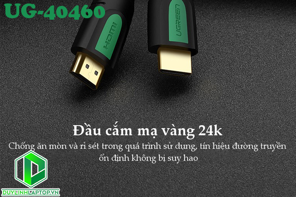 Cáp HDMI 2.0 cao cấp dài 1m chính hãng UGREEN UG-40460 hỗ trợ 3D, 4K