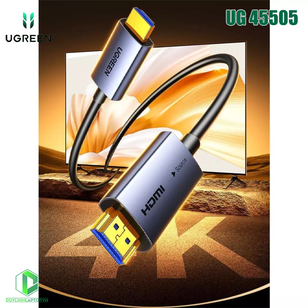 Cáp HDMI 2.0 sợi quang AOC dài 20M hỗ trợ 4K@60Hz Ugreen 45505