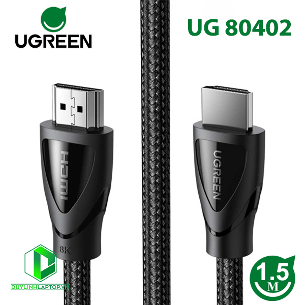 Cáp HDMI 2.1 dài 1,5M hỗ trợ độ phân giải 8K@60Hz Ugreen 80402