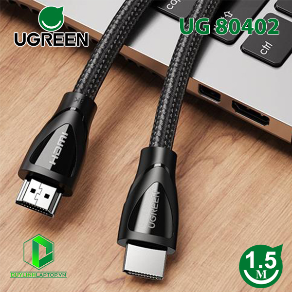 Cáp HDMI 2.1 dài 1,5M hỗ trợ độ phân giải 8K@60Hz Ugreen 80402