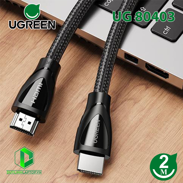 Cáp HDMI 2.1 dài 2M hỗ trợ độ phân giải 8K@60Hz Ugreen 80403