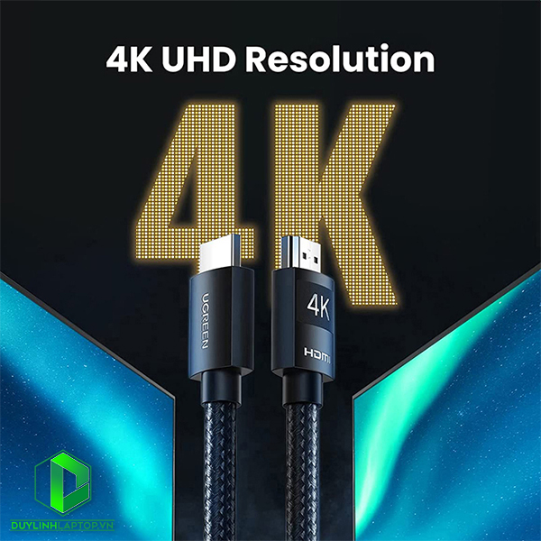 Cáp HDMI 2.0 bện nylon dài 30m chính hãng Ugreen 40108