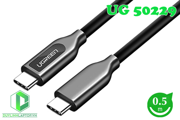 Cáp USB Type C 3.1 Gen 2 dài 0.5m Ugreen 50229 hỗ trợ 4K2K@60Hz