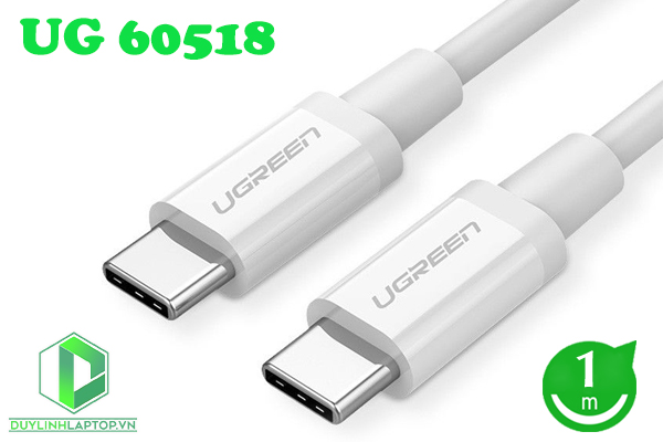 Dây Cáp USB Type C to USB Type C dài 1M Ugreen 60518 US264 hỗ trợ sạc nhanh và truyền dữ liệu