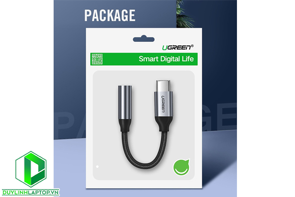 Cáp Chuyển USB Type-C ra Audio 3.5mm Cao Cấp UGREEN 30632 AV142 - Hàng chính hãng