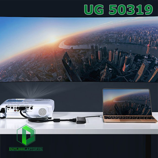 Cáp chuyển USB Type C to HDMI, VGA, USB 3.0 hỗ trợ sạc USB C Ugreen 50319