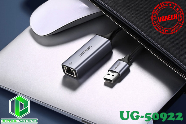 Cáp USB 3.0 to Lan chính hãng Ugreen UG-50922 tốc độ Gigabit 10/100/1000Mbps