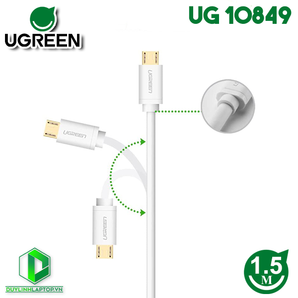 Cáp Micro USB to USB 2.0 dài 1.5m Ugreen 10849