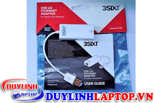 Cáp Chuyển USB 2.0 to LAN 3SIXT