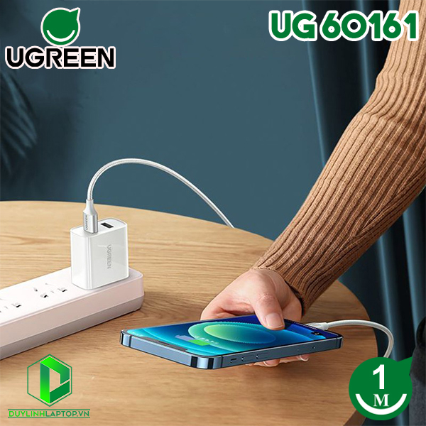 Cáp sạc lightning dài 1m dùng cho iphone, ipad Ugreen 60161